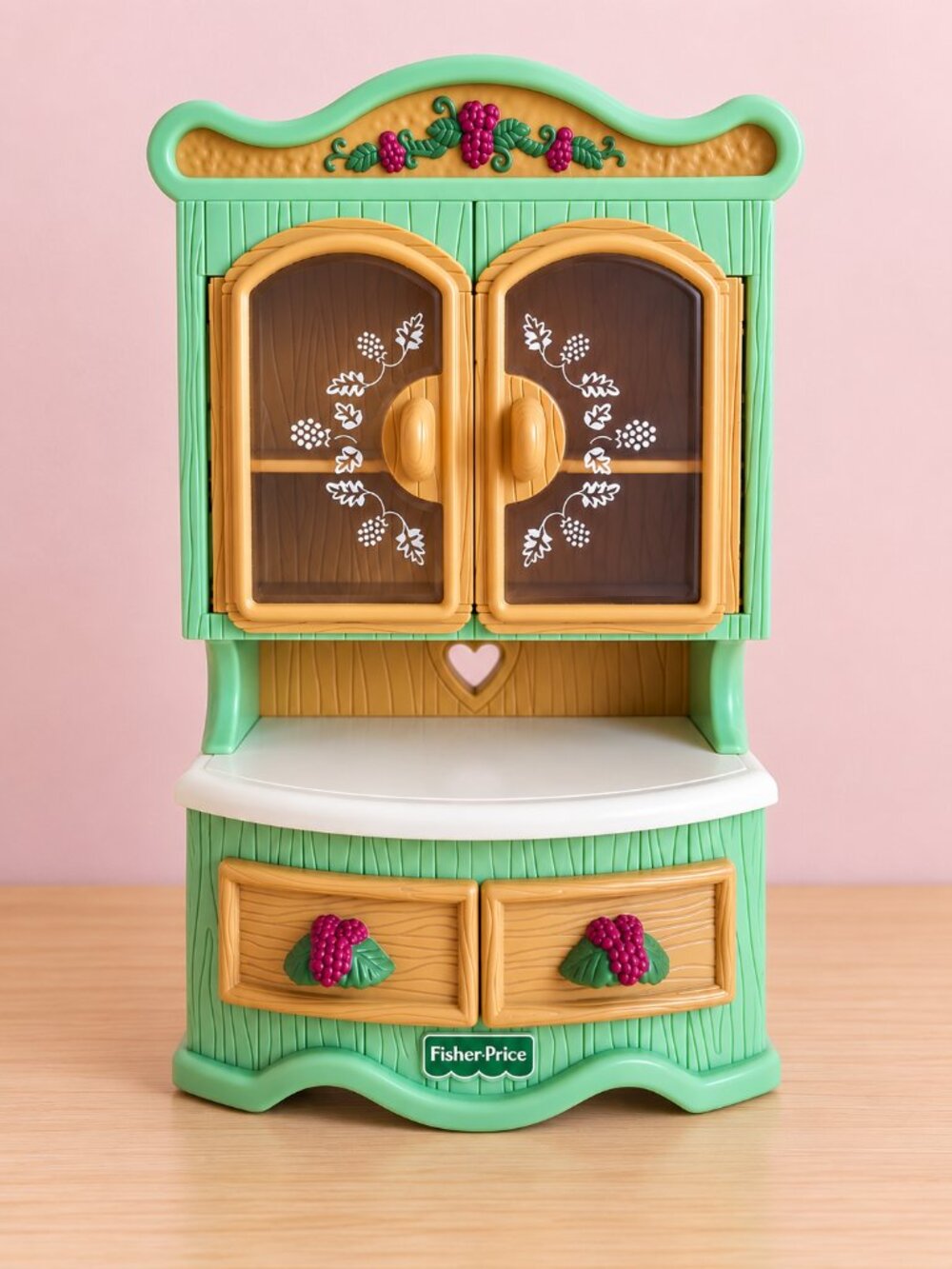 Briarberry Teddy Bears Collection China Cabinet Hutch Curio Fisher Price Mattel